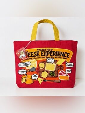 🧀 Trader Joe’s “Cheese Experience” reusable canvas tote bag.